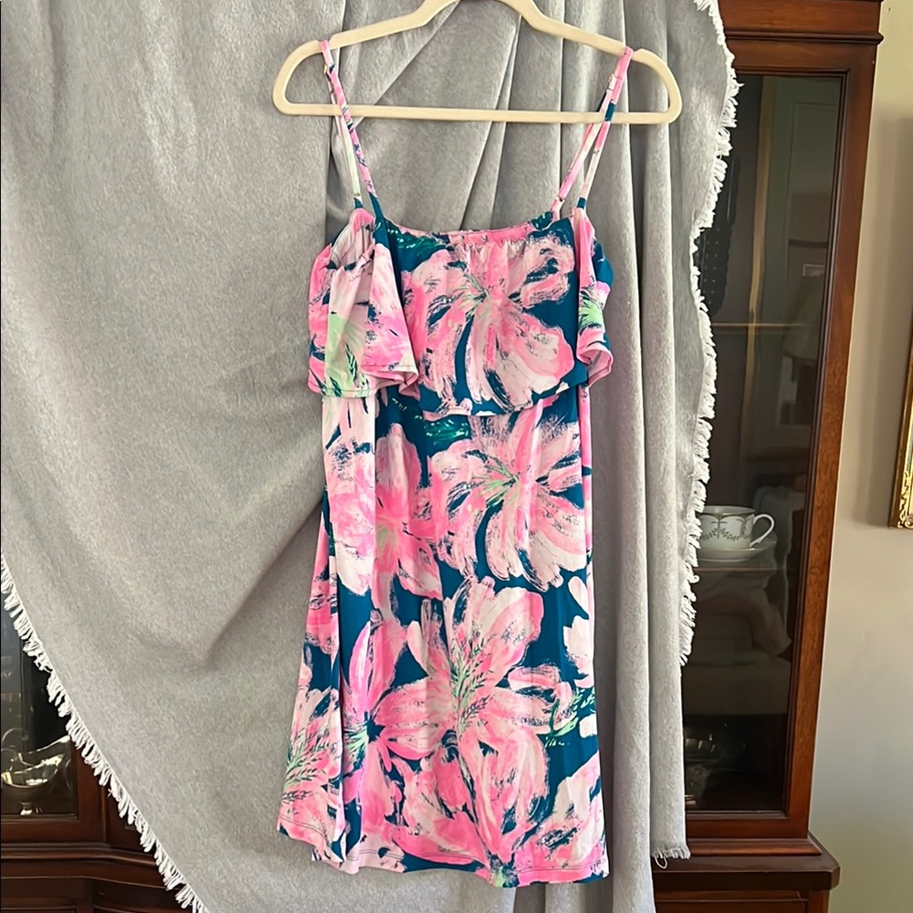 Lilly Pulitzer Pink and Blue Patterned Dress